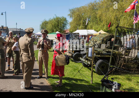 Sandwich Salutes the 40`s on the 5th,6th and 7th of May 2018 Stock Photo